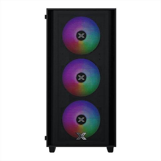 CASE XIGMATEK mATX NYX AIR II, Left TG, Meshed Grill Front panel , 4x120mm Z20F LED RGB FIXED fan, EN42270