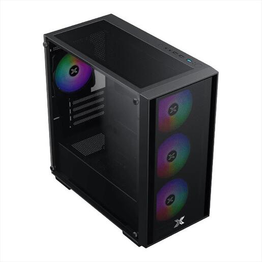 CASE XIGMATEK mATX NYX AIR II, Left TG, Meshed Grill Front panel , 4x120mm Z20F LED RGB FIXED fan, EN42270