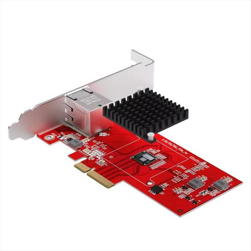 NET LAN PCIe 3.0, 10GbE/5GbE/2.5GbE/1GbE/100Mb, DIEWU TXA074, Chipset: Aquantia/ AQC107