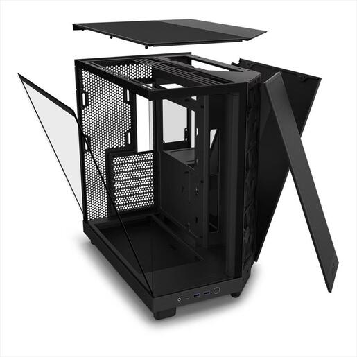 CASE NZXT ATX Mid-Tower H6 FLOW w/WINDOW + side & top MESH 3xF120Q Airflow 120mm fans,1xUSB 3.2 typeC,2x USB 3.2 typeA, Matte Black CC-H61FB-01