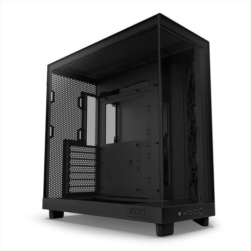CASE NZXT ATX Mid-Tower H6 FLOW w/WINDOW + side & top MESH 3xF120Q Airflow 120mm fans,1xUSB 3.2 typeC,2x USB 3.2 typeA, Matte Black CC-H61FB-01