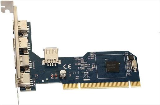 CONVERTOR PCI TO 4+1 x USB 2.0 DIEWU TXB045, Chipset: NEC720101