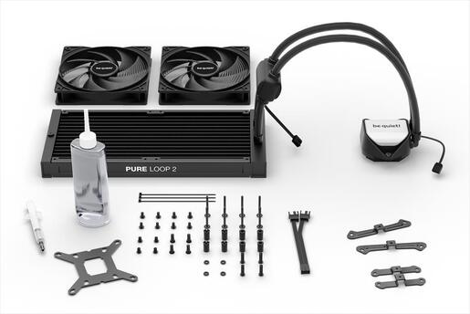 COOLERS CPU AIO BE QUIET! PURE LOOP 2 280 2x140mm Pure Wings 3 PWM, w/REFFIL OPTION, ARGB LED on pump, BW018