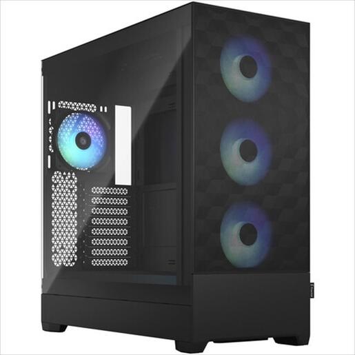 CASE FRACTAL DESIGN E-ATX Mid-Tower Pop XL Air RGB Black, 4x120mm Aspect 12 RGB, w/WINDOW, Front Mesh, FD-C-POR1X-06