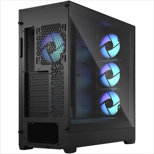 CASE FRACTAL DESIGN E-ATX Mid-Tower Pop XL Air RGB Black, 4x120mm Aspect 12 RGB, w/WINDOW, Front Mesh, FD-C-POR1X-06