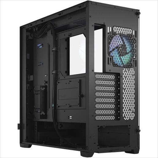 CASE FRACTAL DESIGN E-ATX Mid-Tower Pop XL Air RGB Black, 4x120mm Aspect 12 RGB, w/WINDOW, Front Mesh, FD-C-POR1X-06
