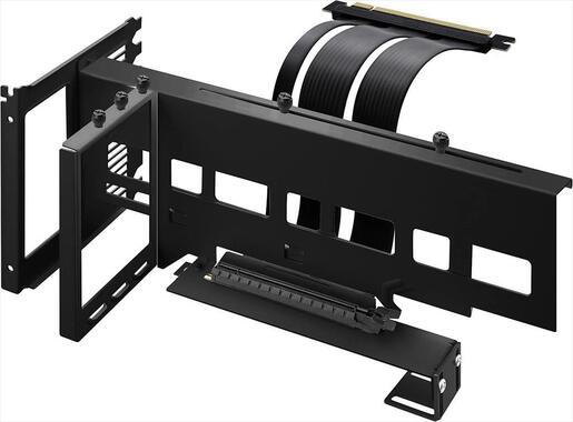 GPU VERTICAL BRACKET KIT EZDIY-FAB PCIe 16x Gen4 w/RISER CABLE 170mm,Black