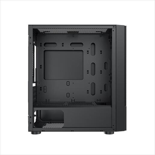 CASE XIGMATEK mATX OREO BLACK w/TG, Meshed Grill FP, 3x120mm X24F FIXED RGB Fan, EN47758