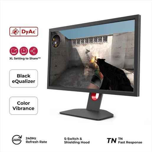 Monitor 27 BenQ ZOWIE XL2746K, FHD, TN, 240Hz, Dynamic Accuracy (DyAc+), HDMI, DP, pivot, gaming