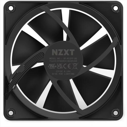 COOLERS CASE FAN 120mm NZXT F120 RGB BLACK , RF-R12SF-B1