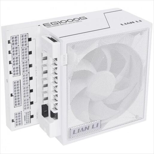 PSU 1000W LIAN LI EDGE EG1000G 80+ GOLD PCIe 5.1 (L-Shape, w/x4 USB 2.0 headers), FULL MODULAR White