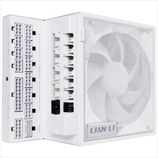 PSU 1000W LIAN LI EDGE EG1000G 80+ GOLD PCIe 5.1 (L-Shape, w/x4 USB 2.0 headers), FULL MODULAR White