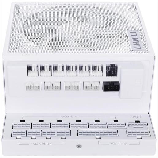 PSU 1000W LIAN LI EDGE EG1000G 80+ GOLD PCIe 5.1 (L-Shape, w/x4 USB 2.0 headers), FULL MODULAR White