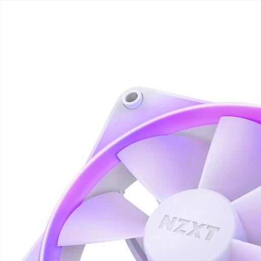 COOLERS CASE FAN 2x140mm NZXT F140 TWIN PACK RGB WHITE PWM w/controller, RF-R14DF-W1