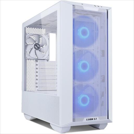 CASE LIAN LI E-ATX LANCOOL III RGB Mid-Tower w/2x Tempered glass, 3x140mm PWM ARGB fans,x1 140mm PWM fan, Reversible Front I/O, White, LANCOOL 3R-W