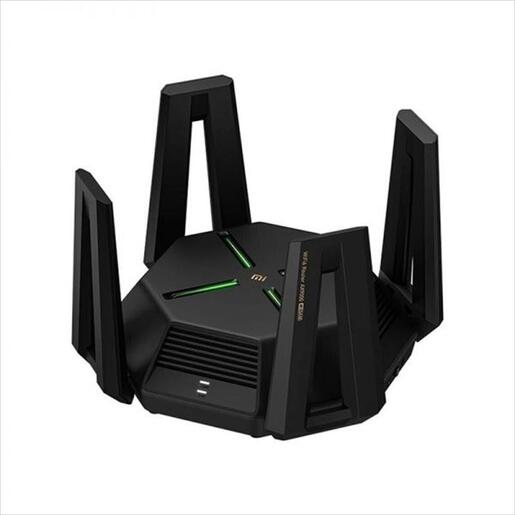 NET ROUTER WIRELESS  DUAL BAND AX9000 XIAOMI MI Tri-Band Wifi 6 w/ 12 antennas, x1 2.5Gbps WAN/LAN port, x4 GIGABIT LAN ports,BLACK