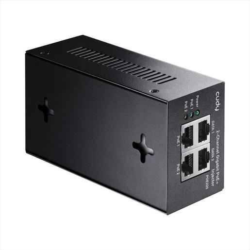 NET INJECTOR CUDY POE+/POE 2x30W POE220