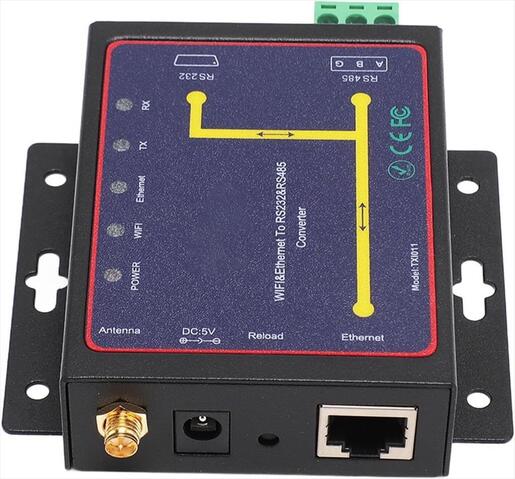 CONVERTOR WiFi TO RS232/RS485, DIEWU TXI011, Bi Directional, Chipset: TXIC/TX011