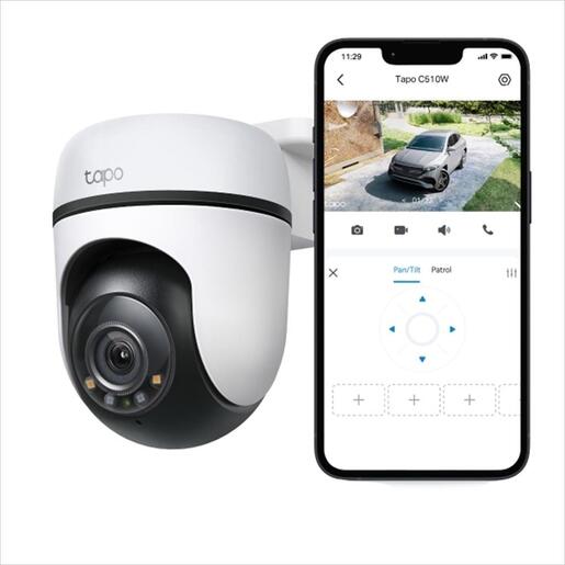 CAMERA TP-LINK TAPO C510W WIFI HOME OUTDOOR SECURITY 360°, 2K (2304 x 1296) , IP65, FULL COLOR NIGHT VISION