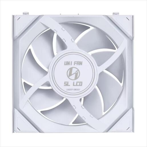 COOLERS CASE FAN 120mm LIAN LI UNI FAN SL Wireless LCD 120 A-RGB PWM, White, 12SLLCD1W1W