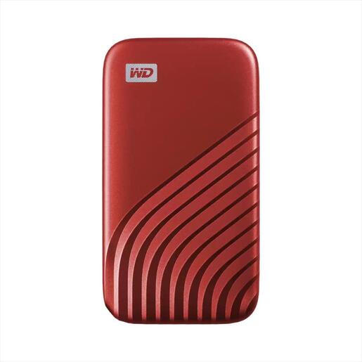EXTERNAL SSD WD MY PASSPORT 500GB USB 3.2 Gen2 Type-C, 1050MB/s WDBAGF5000ARD-WESN Red