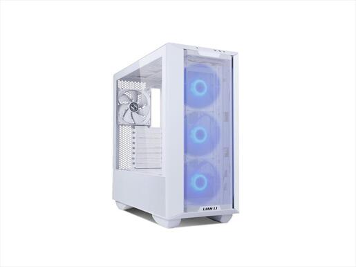 CASE LIAN LI E-ATX LANCOOL III Mid-Tower w/2x Tempered glass, 4x140mm PWM fans, Reversible Front I/O, White, LANCOOL 3-W