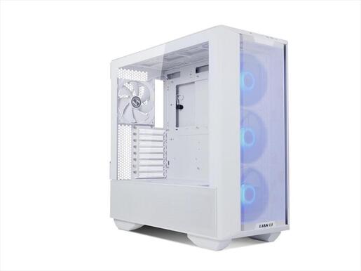 CASE LIAN LI E-ATX LANCOOL III Mid-Tower w/2x Tempered glass, 4x140mm PWM fans, Reversible Front I/O, White, LANCOOL 3-W