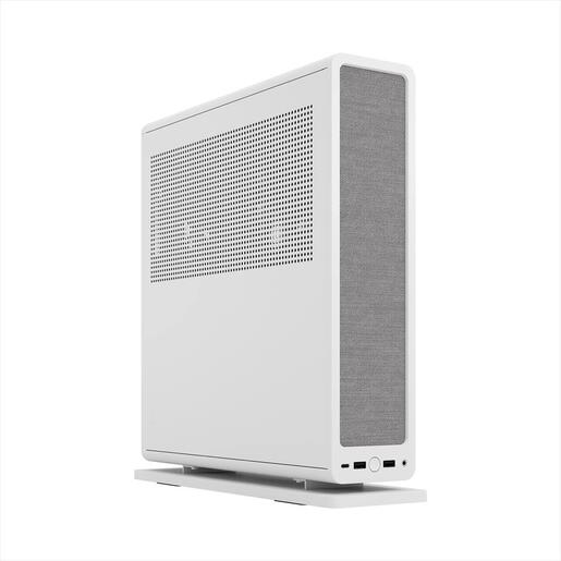 CASE FRACTAL DESIGN mini ITX RIDGE, 2x140mm Aspect 4-pin PWM fans, White, FD-C-RID1N-12