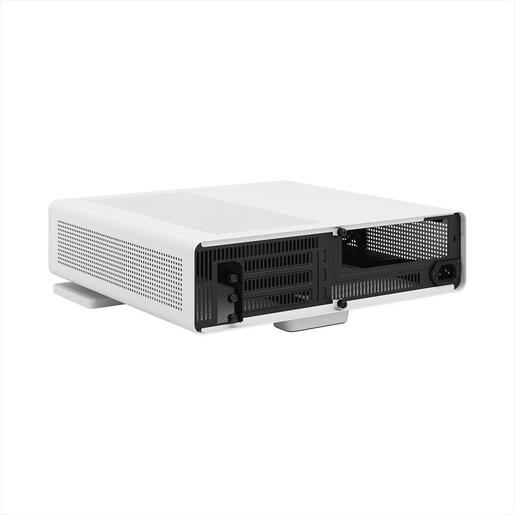 CASE FRACTAL DESIGN mini ITX RIDGE, 2x140mm Aspect 4-pin PWM fans, White, FD-C-RID1N-12