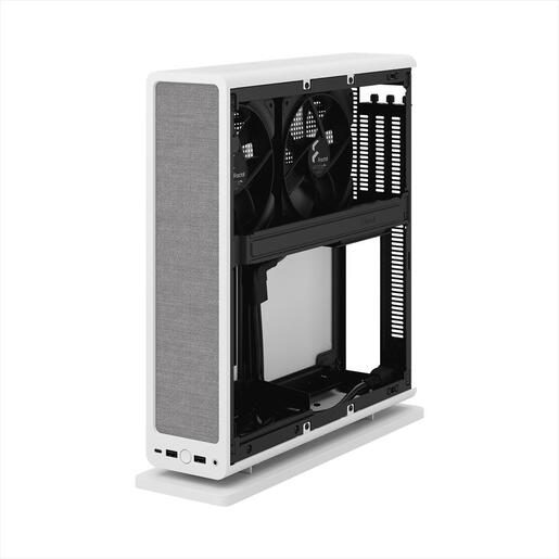 CASE FRACTAL DESIGN mini ITX RIDGE, 2x140mm Aspect 4-pin PWM fans, White, FD-C-RID1N-12