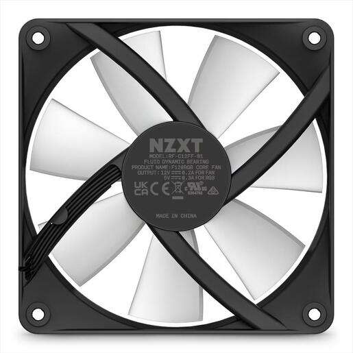 COOLERS CASE FAN 120mm NZXT F120 RGB CORE Black PWM, Static Pressure, 1.800 RPM, RF-C12SF-B1