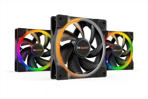 COOLERS CASE FAN 120mm BE QUIET! LIGHT WINGS PWM 1.700rpm ARGB, RIFLE BEARING, Triple Pack, BL076