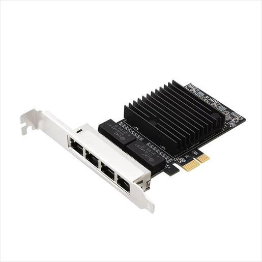 NET LAN PCIe 10/100/1000 4port, DIEWU TXA198, Chipset: Intel I82571