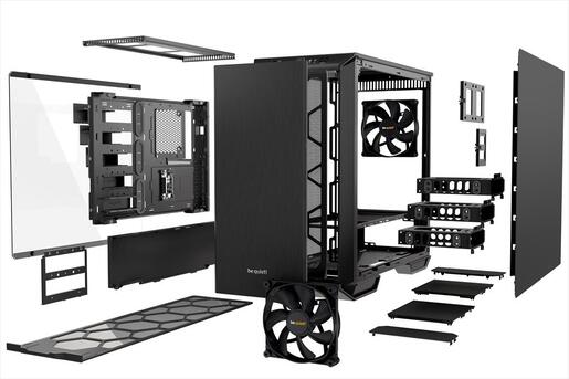 CASE BE QUIET! ATX Mid-Tower Dark Base 700, 2x140mm Silent Wings 3 PWM,Fan controller, w/WINDOW, RGB LED illumination, Black BGW23