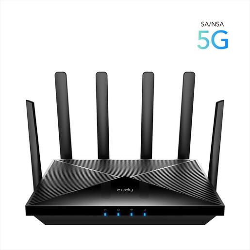 NET ROUTER WIRELESS DUAL BAND AX3000 5G SA/NSA CUDY P5 w/6 antennas, 1x WAN 10/100/1000 port, 4x LAN 10/100/1000 ports