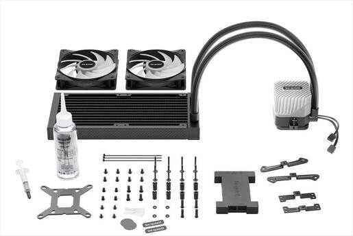COOLERS CPU AIO BE QUIET! LIGHT LOOP 240 2x120mm Light Wings LX 120mm ARGB PWM, w/REFFIL OPTION, ARGB LED on pump, w/ARGB HUB, BW020