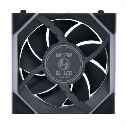COOLERS CASE FAN 3x120mm LIAN LI UNI FAN SL w/ L-Wireless controller, LCD 120 A-RGB PWM, Black, 12SLLCD1W3B