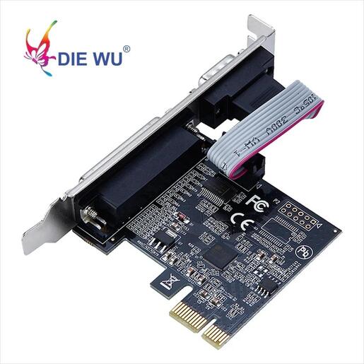 CONVERTOR PCI-E TO COM + 1x PARALLEL, TXB075, Chipset:mos99100