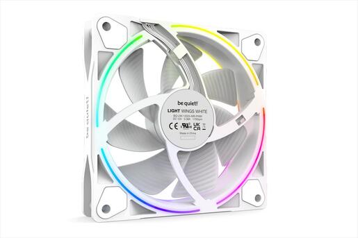 COOLERS CASE FAN 3x120mm BE QUIET! LIGHT WINGS WHITE PWM 1700rpm ARGB, RIFLE BEARING, Triple Pack, BL100