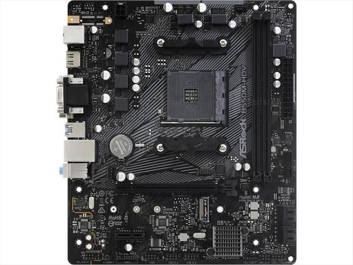 MB AM4 B550M-HDV ASROCK 2xDDR4 4733Mhz(O.C), 1xPCIex16 4.0,1xPCIex16 3.0, 1xPCIex1, HDMI,DVI-D,D-Sub,4xSATAIII, 1xM.2, 6xUSB 3.1 Gen1