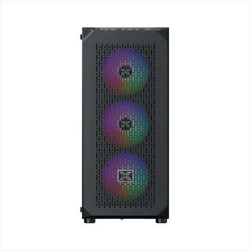 CASE XIGMATEK ATX SKY 3F, Left TG, Mesh Front panel , 3x120mm Z20F LED RGB FIXED fan, USB 3.0, EN42157
