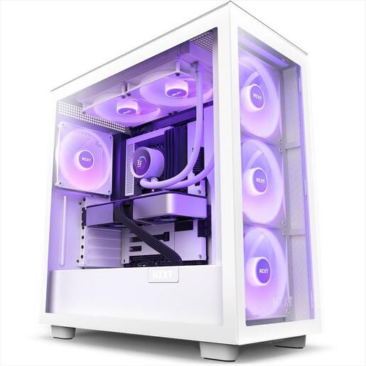 COOLERS CPU AIO NZXT Kraken 280 RGB, 2x140mm F140 RGB Core fans, RGB Controller, w/1.54" LCD display, RL-KR280-W1, MATTE WHITE