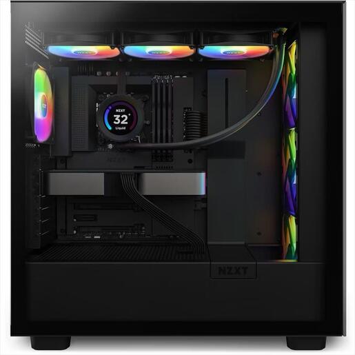 COOLERS CPU AIO NZXT Kraken 360 ELITE RGB, 3x120mm F120 RGB Core fans, RGB Controller, w/2.36" LCD display, RL-KR36E-B1, MATTE BLACK