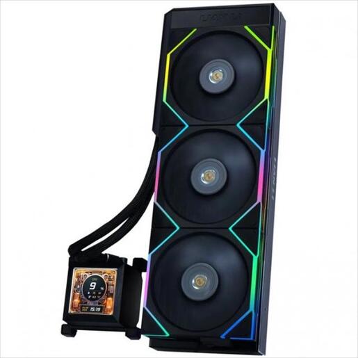 COOLERS CPU AIO LIAN LI HydroShift LCD 360TL ARGB, 3x120mm ARGB fans, LCD Display 2.88" IPS, Black, HSLCD36TB