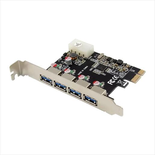 CONVERTOR PCI-E TO 4 X USB 3.0 DIEWU TXB018 Chipset: NEC720201, IDE Powered