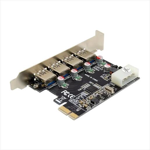 CONVERTOR PCI-E TO 4 X USB 3.0 DIEWU TXB018 Chipset: NEC720201, IDE Powered