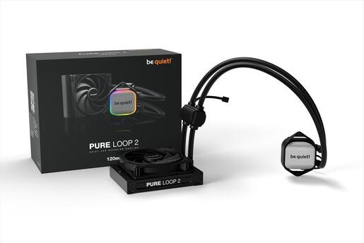 COOLERS CPU AIO BE QUIET! PURE LOOP 2 120 1x120mm Pure Wings 3 PWM, w/REFFIL OPTION, ARGB LED on pump, BW016