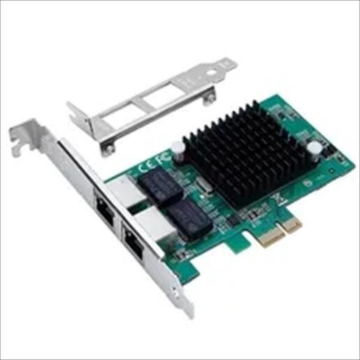 NET LAN PCIe 10/100/1000 2port, DIEWU TXA020, Chipset: Intel 82575, LP