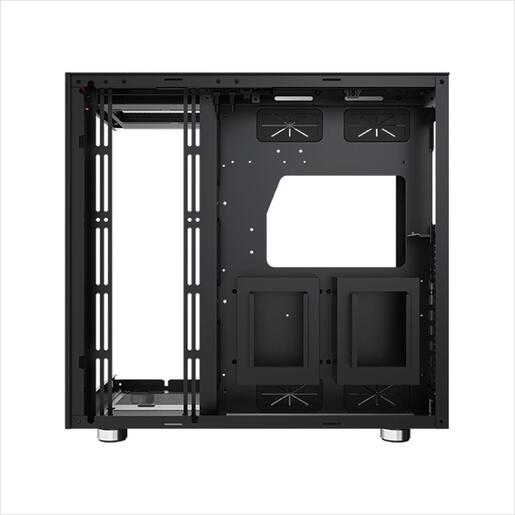CASE XIGMATEK ATX mid-Tower AQUA ULTRA AIR BLACK w/2xTG, Top Mesh,Front ARGB LED strip,7x120mm Z20A ARGB Galaxy II Fan Control Kit,USB type C, EN41907