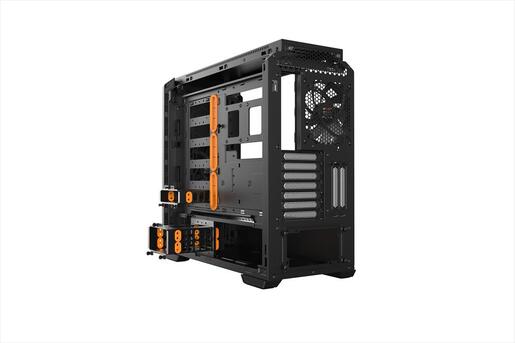 CASE BE QUIET! ATX Mid-Tower Silent Base 601, 2x140mm Pure WIngs 2, Fan controller, Extra thick insulation mats, Orange, BG025